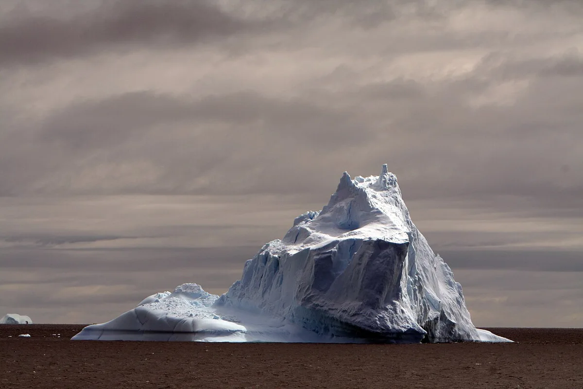 An iceberg in Antarctic waters