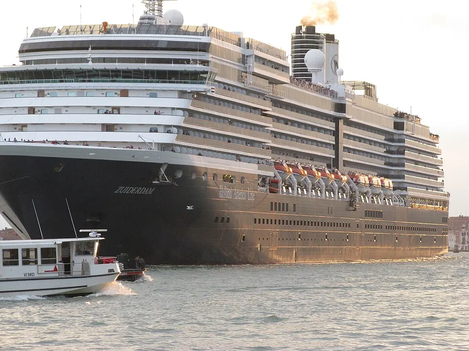 Holland America ship Zuiderdam in Venice
