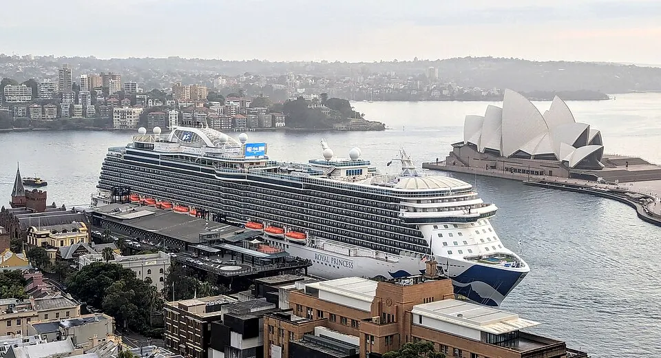 Royal Princess alongside Sydney’s Overseas Passenger Terminal